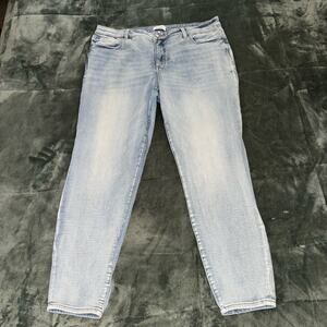 Pistola Jeans Women's 18W Blue Denim Cotton 5-Pockets Medium Wash Skinny Stretch